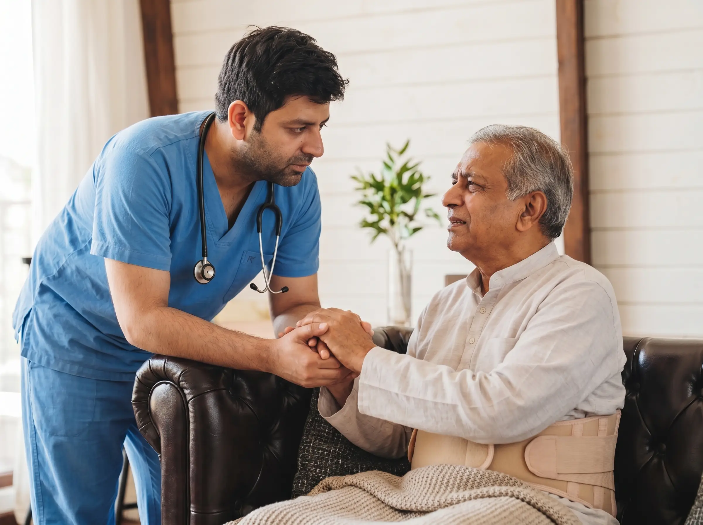 Dr. Sameer with operated paitent
